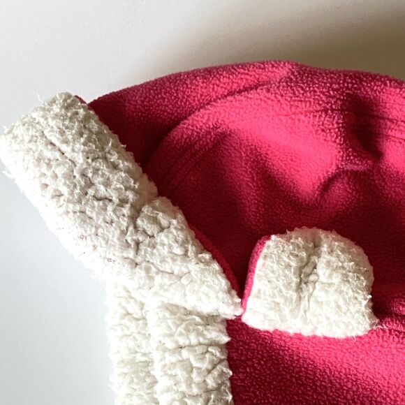 Girls Winter Hat Size 4-7 Fleece Trapper Hat Pink Cover Ears Flap Faux Shearling - Picture 9 of 11